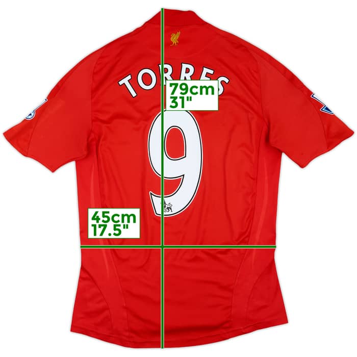 2008-10 Liverpool Home Shirt Torres #9 - 6/10 - (S)