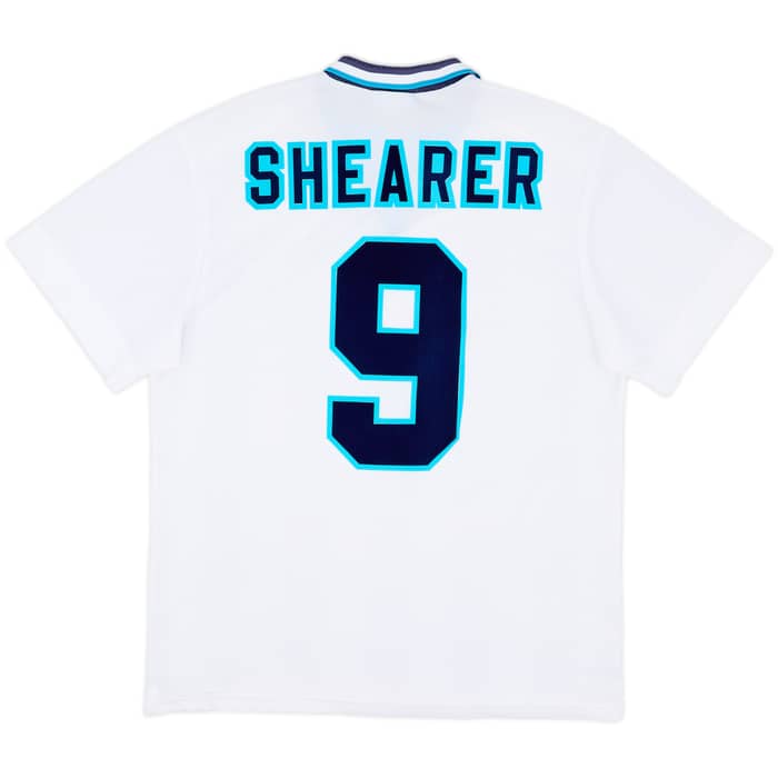 1995-97 England Home Shirt Shearer #9 - 8/10 - (L)
