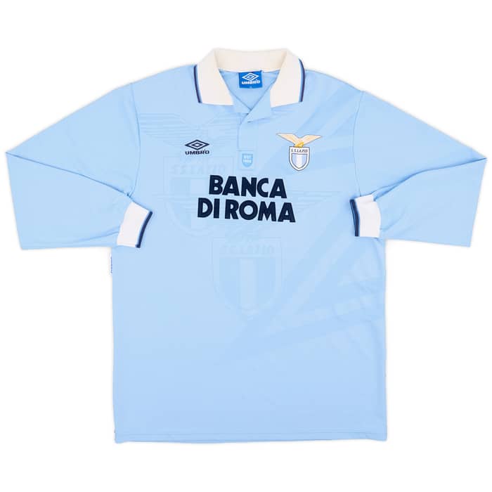 1993-95 Lazio Match Issue Home L/S Shirt #15