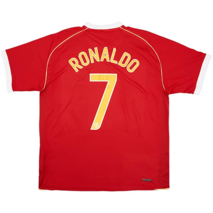 2006-07 Manchester United Home Shirt Ronaldo #7 (XL)