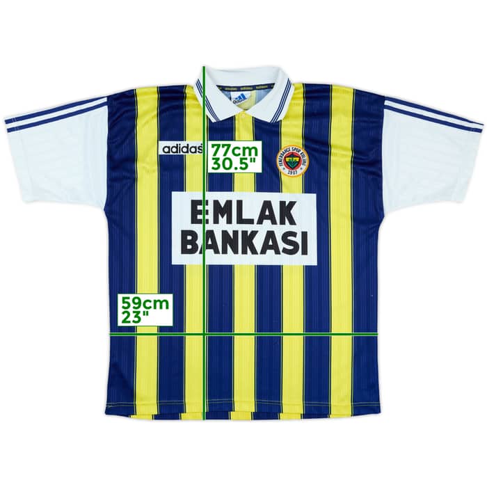 1997-98 Fenerbahce Home Shirt #9 - 8/10 - (XL)