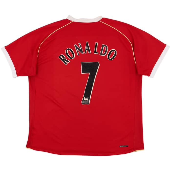 2006-07 Manchester United Home Shirt Ronaldo #7 - 7/10 - (XL)