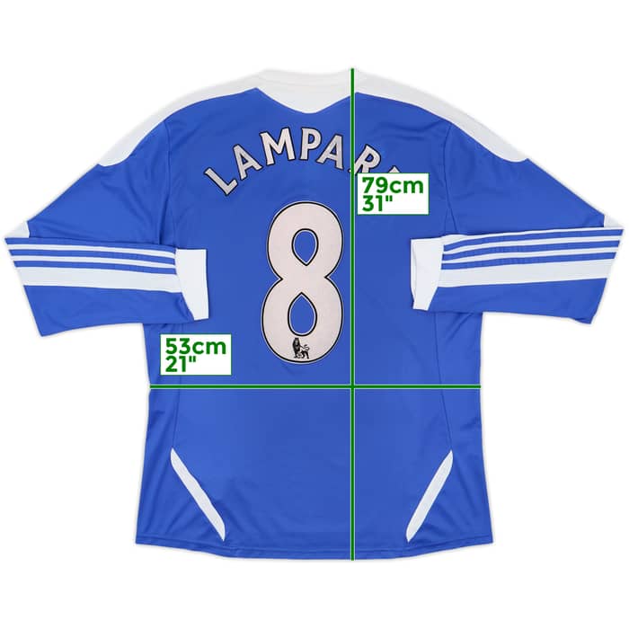 2011-12 Chelsea Home L/S Shirt Lampard #8 - 6/10 - (L)
