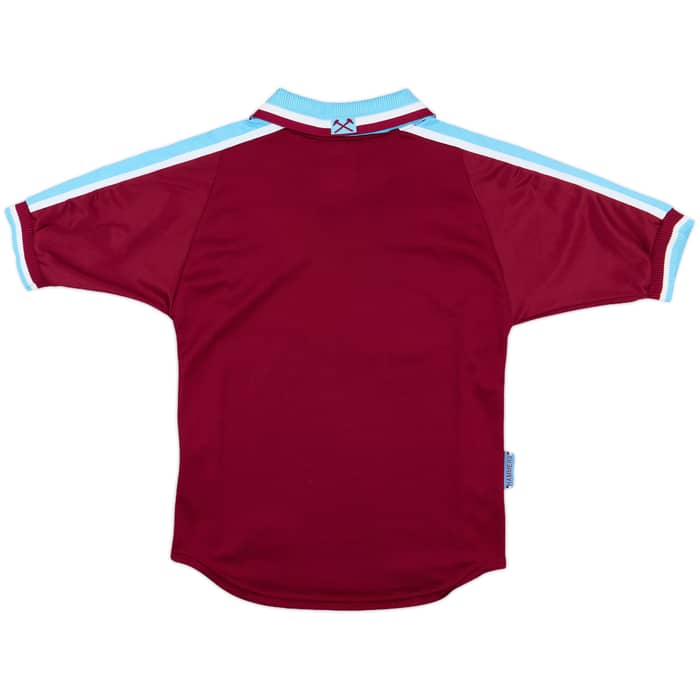 1999-01 West Ham Home Shirt - 8/10 - (L.Boys)