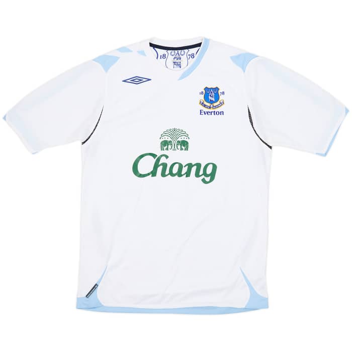 2006-07 Everton Away Shirt Johnson #8- 5/10 - (M)