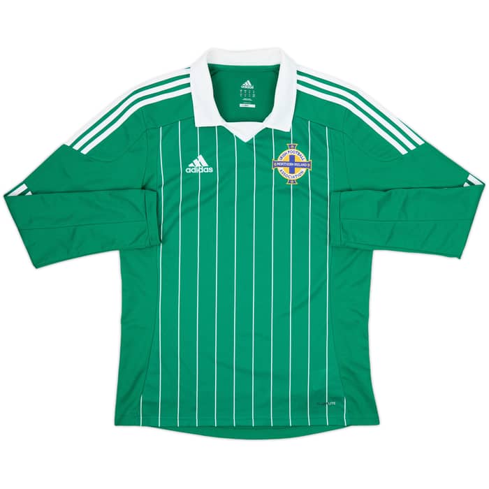 2012-13 Northern Ireland Home L/S Shirt - 8/10 - (M)