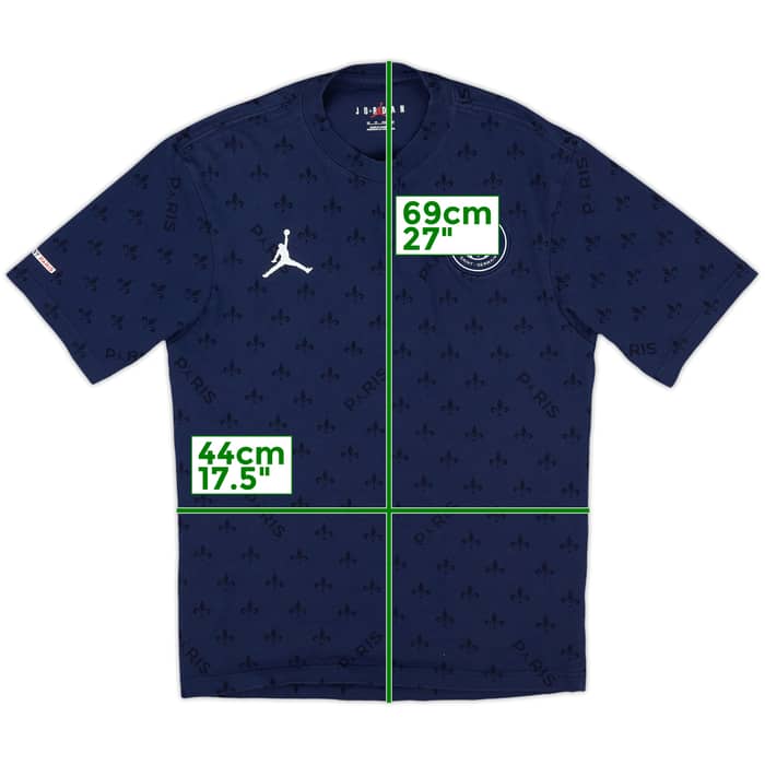 2021-22 Paris Saint-Germain Jordan Cotton Tee - 9/10 - (XS)