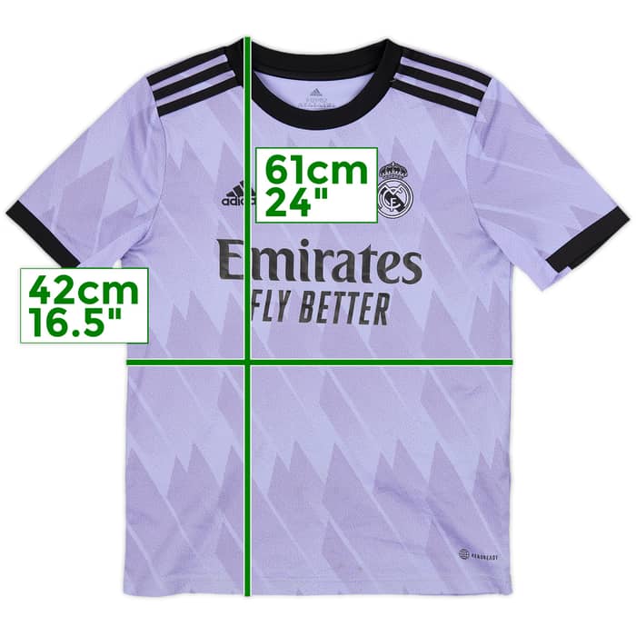 2022-23 Real Madrid Away Shirt - 9/10 - (M.Boys)