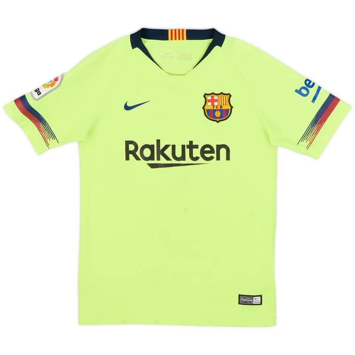 2018-19 Barcelona Away Shirt - 5/10 - (M.Boys)
