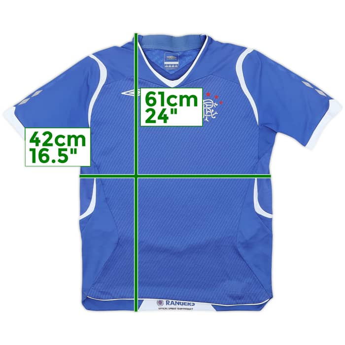 2008-09 Rangers Home Shirt - 8/10 - (M.Boys)