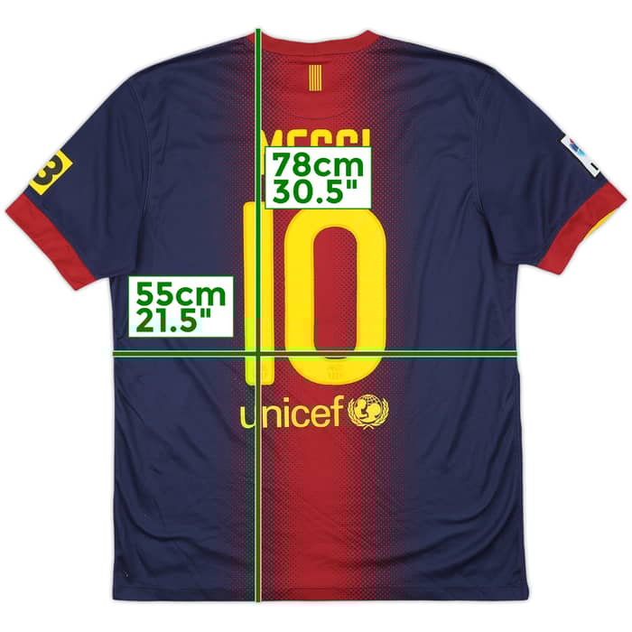 2012-13 Barcelona Home Shirt Messi #10 - 8/10 - (L)