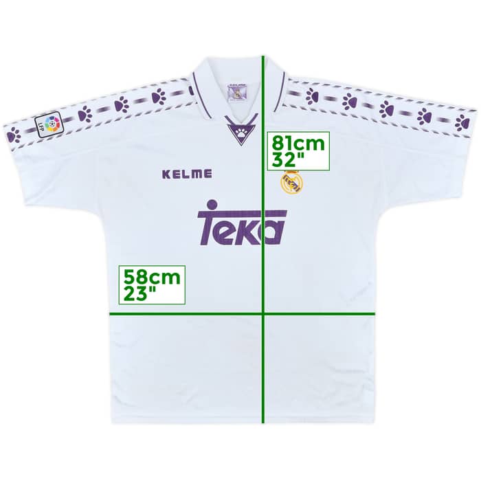 1996-97 Real Madrid Home Shirt - 9/10 - (XL)