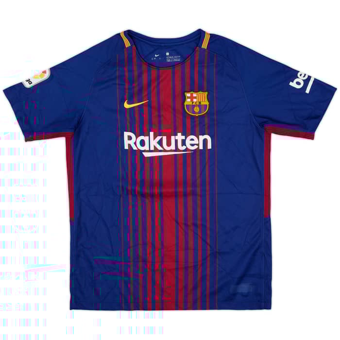 2017-18 Barcelona Home Shirt - 9/10 - (L.Boys)