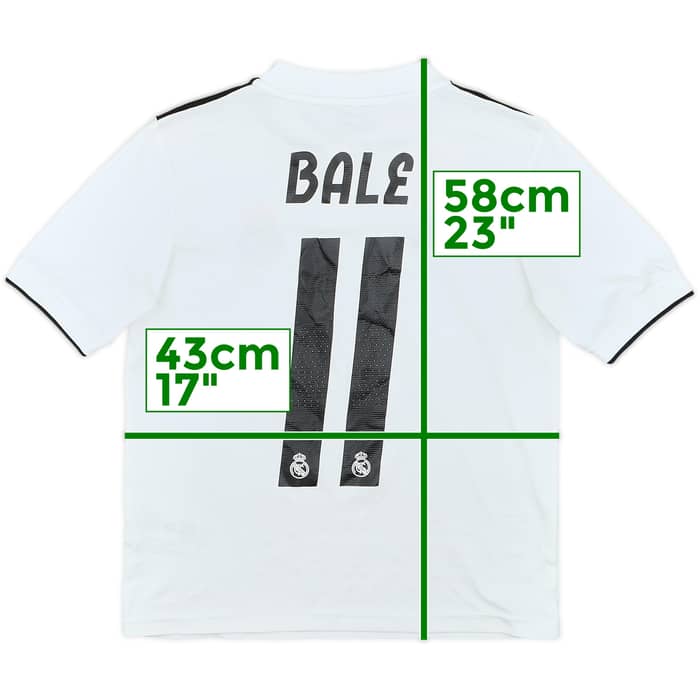 2018-19 Real Madrid Home Shirt Bale #11 - 8/10 - (M.Boys)