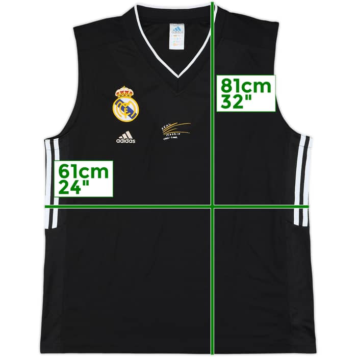 2002-03 Real Madrid adidas Centenary Training Vest - 9/10 - (XL)
