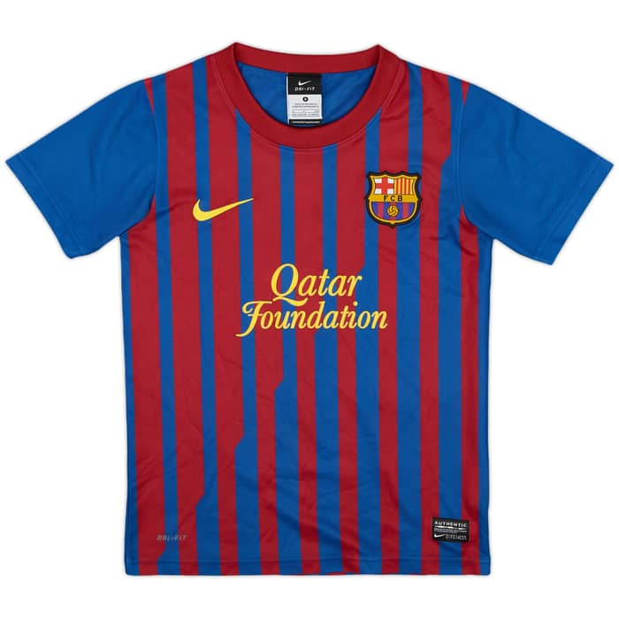2011-12 Barcelona Basic Home Shirt - 9/10 - (S.Boys)