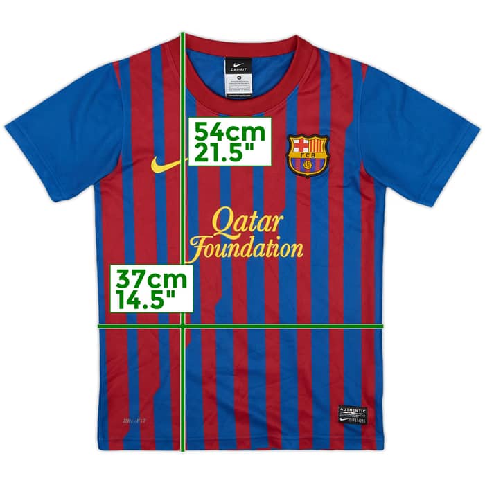 2011-12 Barcelona Basic Home Shirt - 9/10 - (S.Boys)