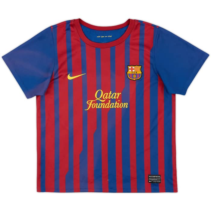 2011-12 Barcelona Home Shirt - 5/10 - (7-8 Years)