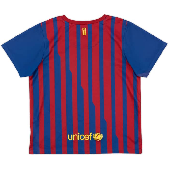 2011-12 Barcelona Home Shirt - 5/10 - (7-8 Years)