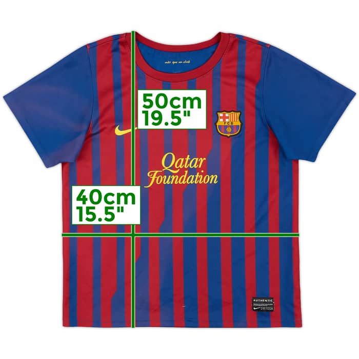 2011-12 Barcelona Home Shirt - 5/10 - (7-8 Years)