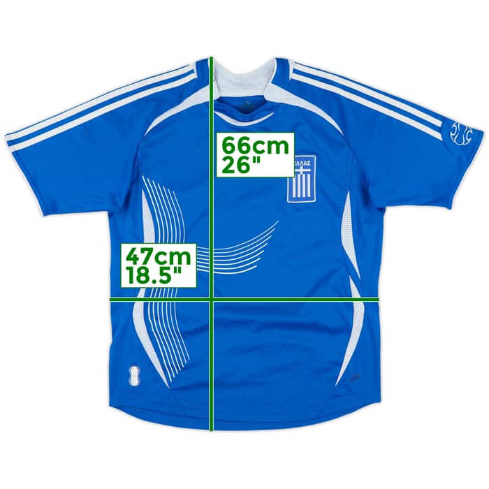 2006-07 Greece Home Shirt - 8/10 - (L.Boys)