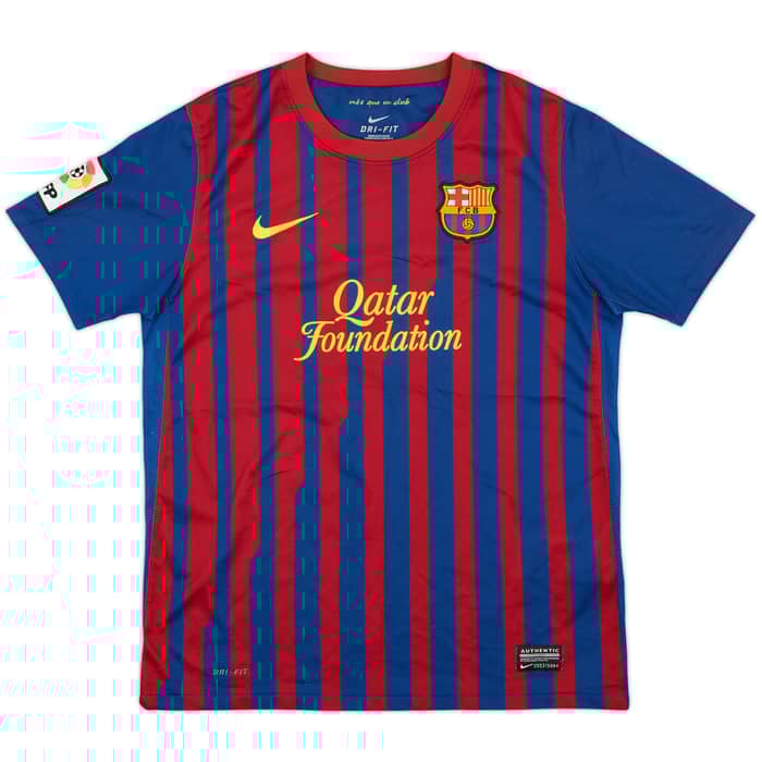 2011-12 Barcelona Home Shirt Ian #5 - 7/10 - (L.Boys)