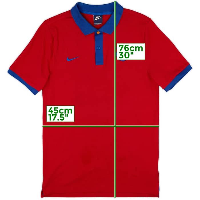 2016-17 Barcelona Nike Polo Shirt - 9/10 - (S)