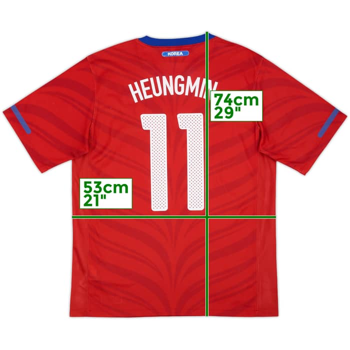 2010-12 South Korea Home Shirt Heungmin #11 - 7/10 - (L)