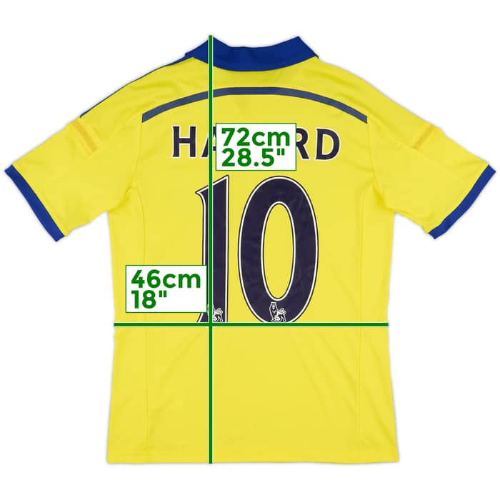 2014-15 Chelsea Away Shirt Hazard #10 - 8/10 - (XL.Boys)