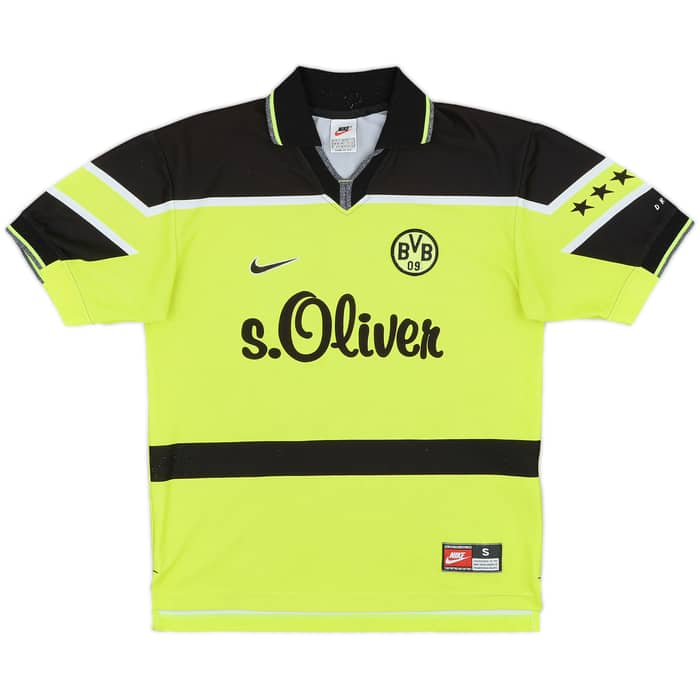 1997-98 Borussia Dortmund Home Shirt Bobic #20 - 8/10 - (S)