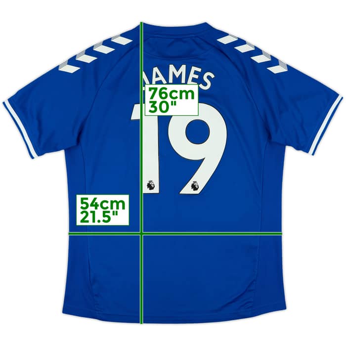 2020-21 Everton Home Shirt James #19 - 8/10 - (XL)