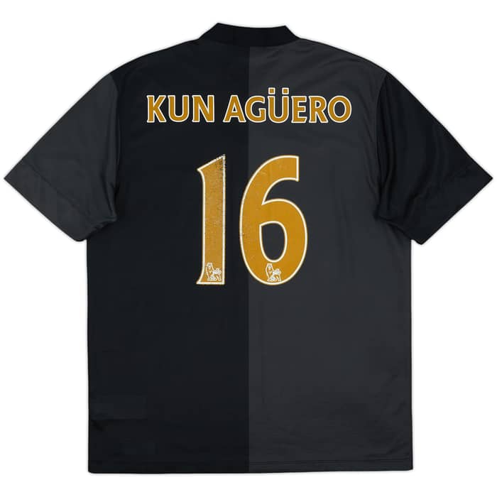 2013-14 Manchester City Away Shirt Kun Aguero #16 - 6/10 - (L)