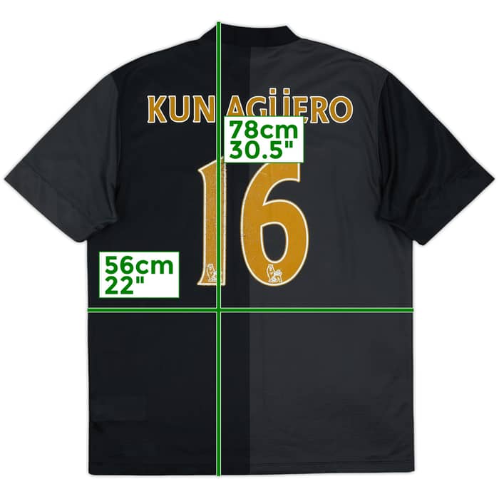 2013-14 Manchester City Away Shirt Kun Aguero #16 - 6/10 - (L)