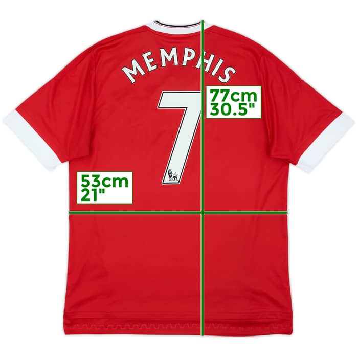2015-16 Manchester United Home Shirt Memphis #7 - 7/10 - (L)