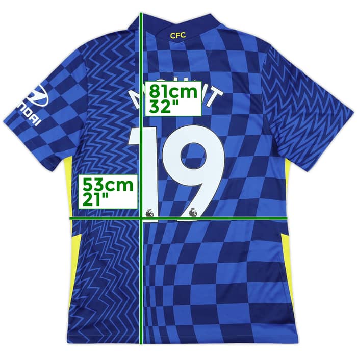 2021-22 Chelsea Home Shirt Mount #19 - 8/10 - (L)