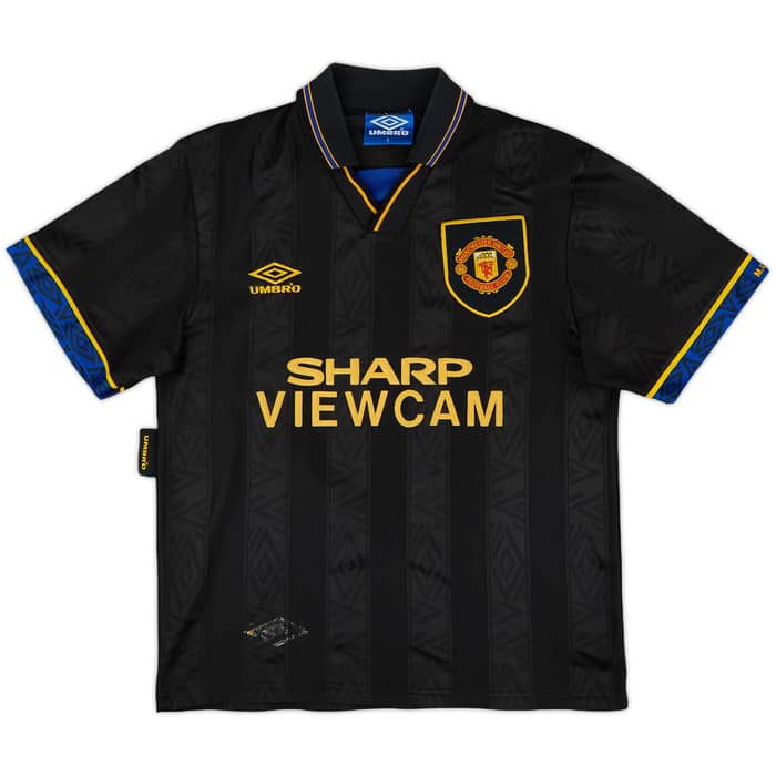 1993-95 Manchester United Away Shirt Cantona #7 - 8/10 - (S)