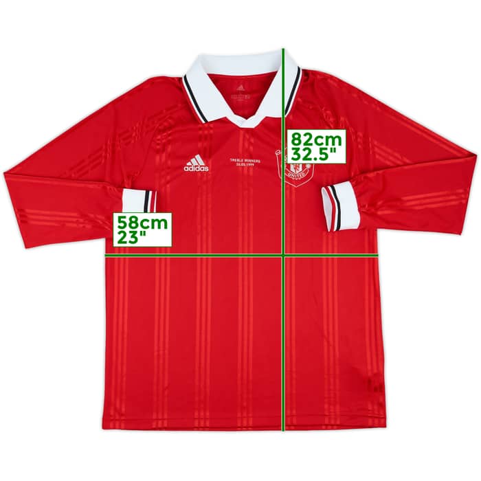 2019-20 Manchester United adidas ICON L/S Shirt - 10/10 - (L)