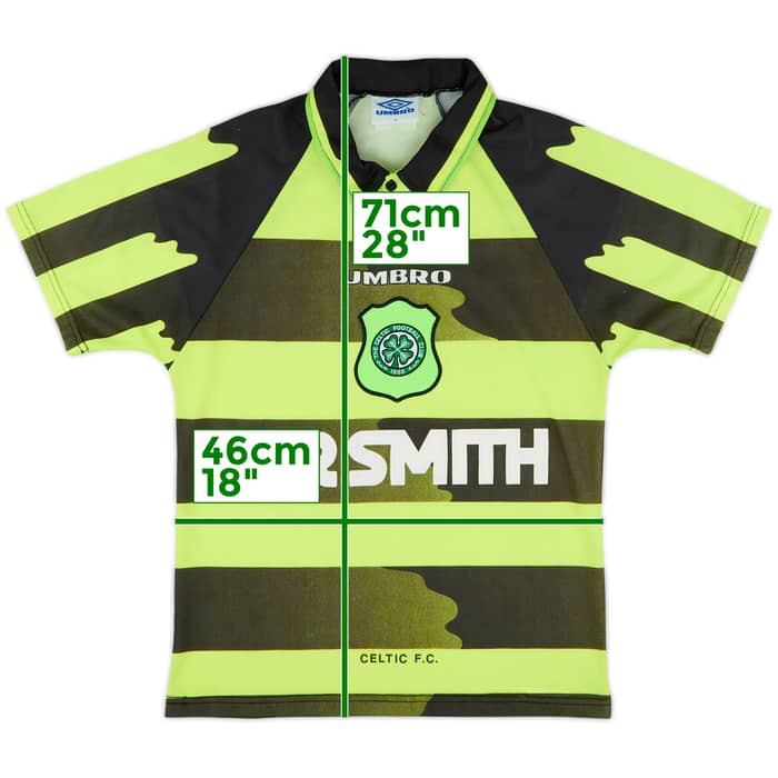 1996-97 Celtic Away Shirt - 8/10 - (Y)