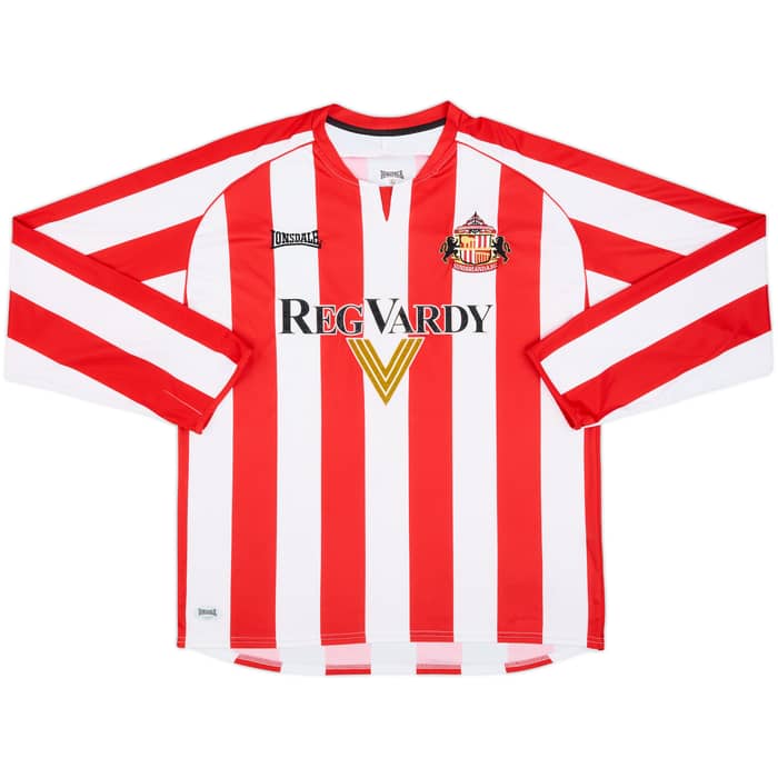 2005-07 Sunderland Home L/S Shirt Delap #4 - 9/10 - (L)