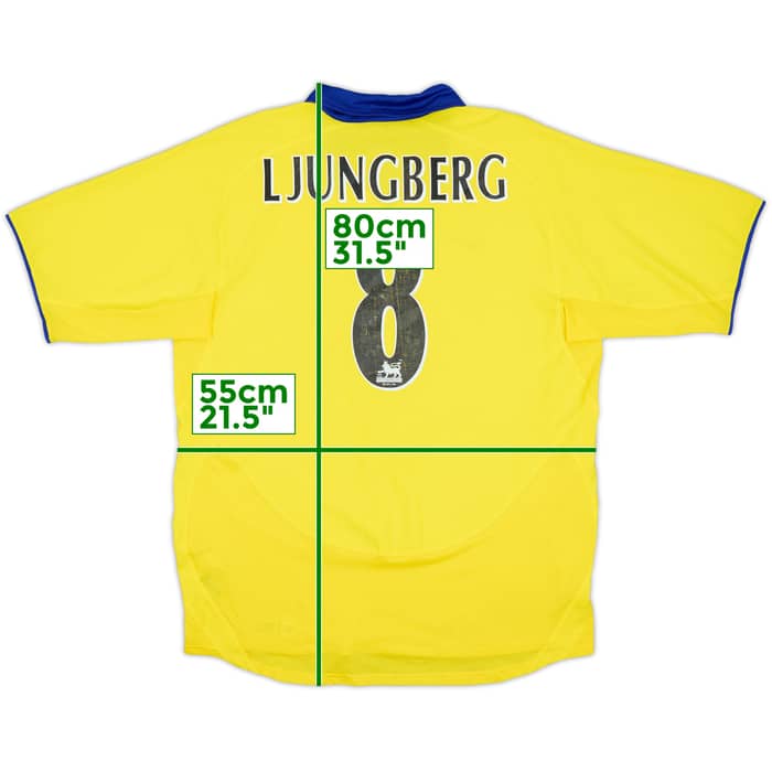 2003-05 Arsenal Away Shirt Ljungberg #8 - 6/10 - (L)
