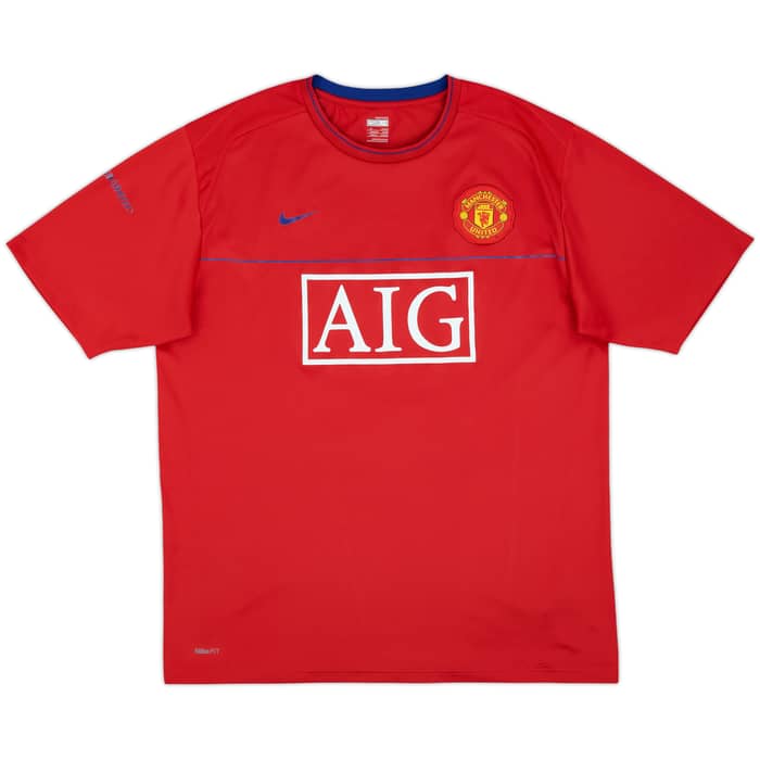 2008-09 Manchester United Nike Training Shirt - 8/10 - (XL)