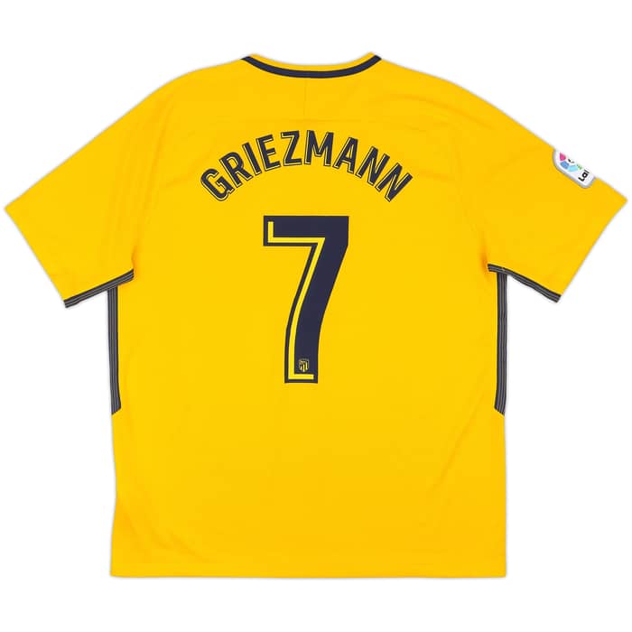 2017-18 Atletico Madrid Away Shirt Griezmann #7 - 9/10 - (XL)