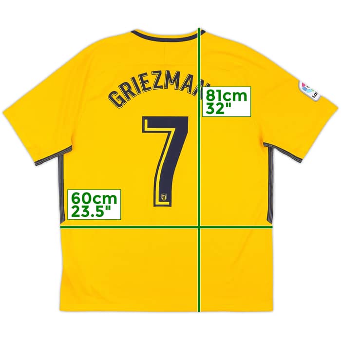 2017-18 Atletico Madrid Away Shirt Griezmann #7 - 9/10 - (XL)