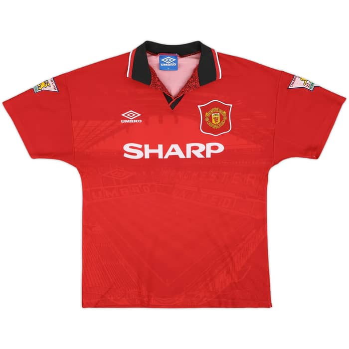 1994-96 Manchester United Home Shirt Kanchelskis #14 - 8/10 - (M)