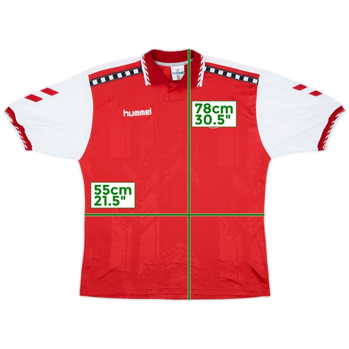 1996-97 Denmark Home Shirt - 8/10 - (XL)