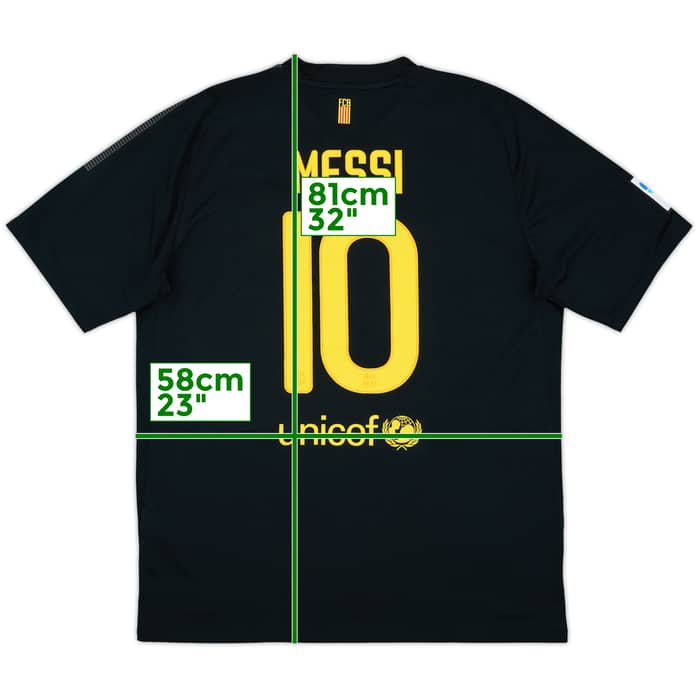 2011-12 Barcelona Away Shirt Messi #10 - 8/10 - (XL)