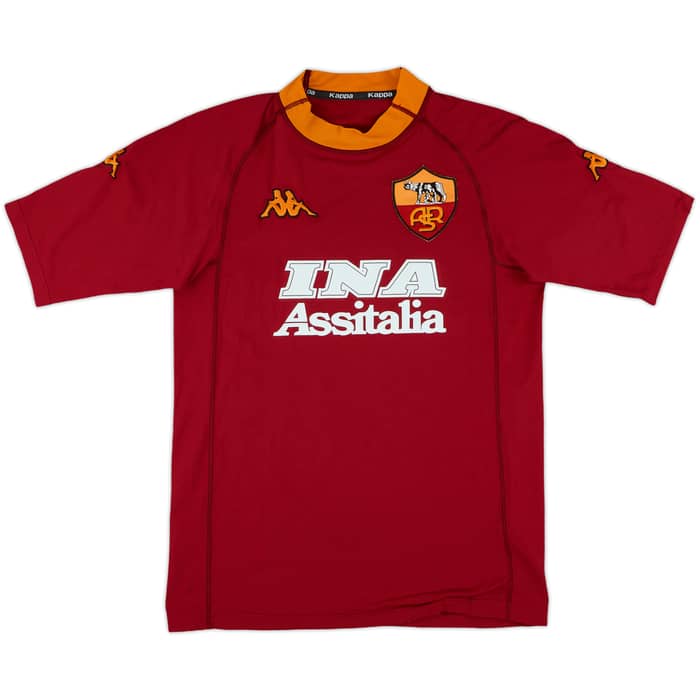 2000-01 Roma Home Shirt Totti #10 - 10/10 - (M)