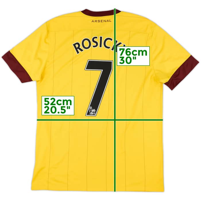 2010-13 Arsenal Away Shirt Rosicky #7 - 7/10 - (M)
