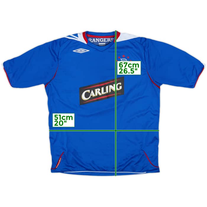 2006-07 Rangers Home Shirt - 8/10 - (L)