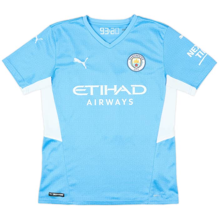 2021-22 Manchester City Home Shirt De Bruyne #17 - 9/10 - (M)